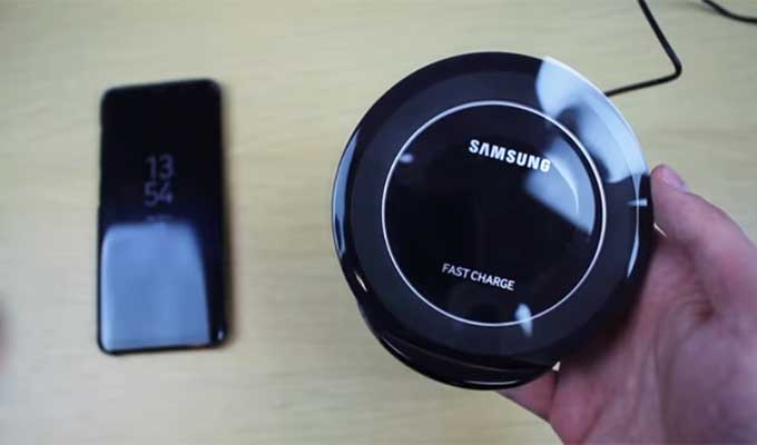 charge sans fil du Galaxy S8