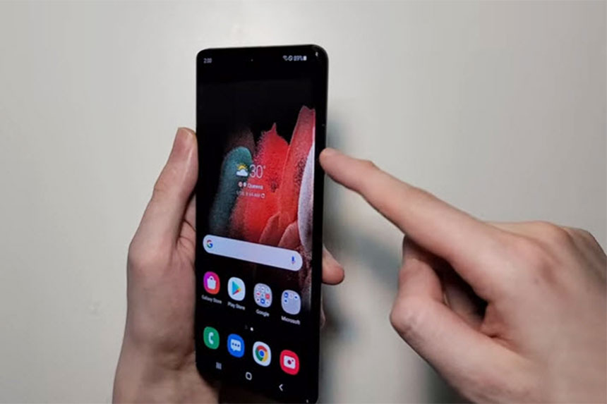 Comment faire une capture d'écran sur le Samsung Galaxy S21