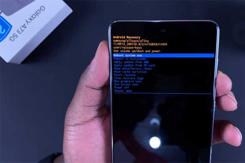 Comment entrer en mode récupération sur le Galaxy A73 5G