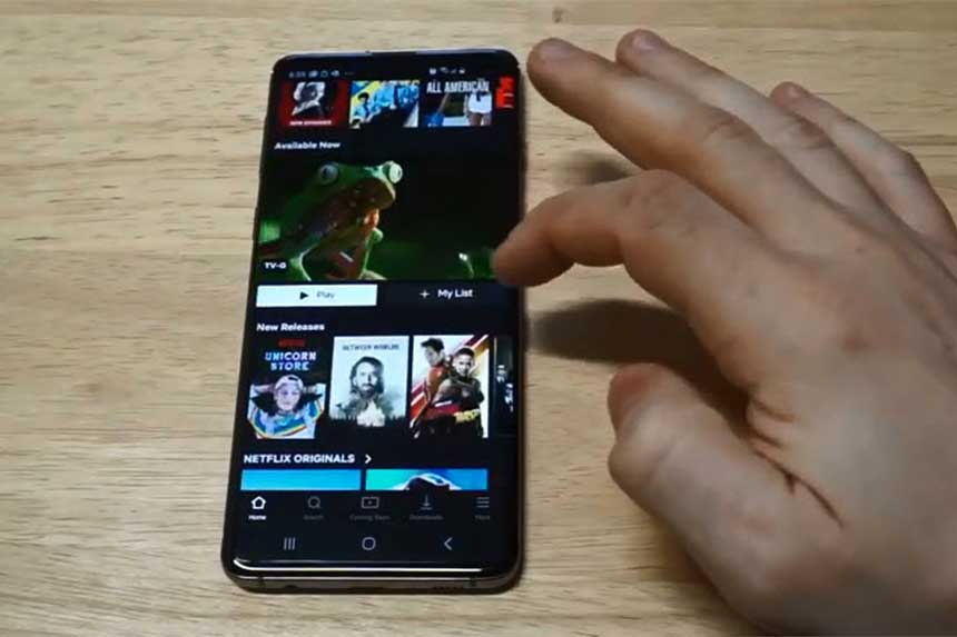 Netflix se ferme tout seul sur le Samsung Galaxy S10