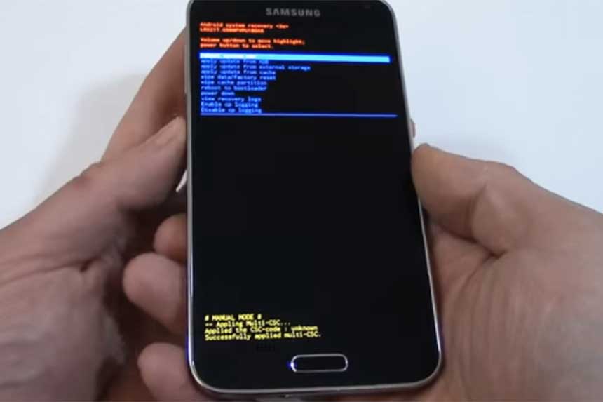 Comment réinitialiser un Samsung Galaxy S5 ?